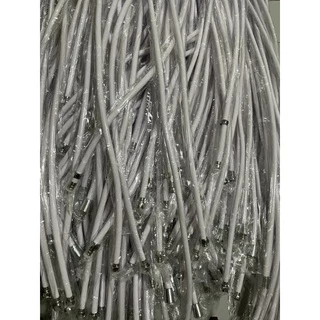 ขายดี💥เฉพาะสายฝักบัว-สายชำระสีขาว พีวีซีPVC *รุ่นหนา ต่อเข้าเครื่องทำน้ำอุ่นได้(หัวน็อตสแตนเลสแท้💯)