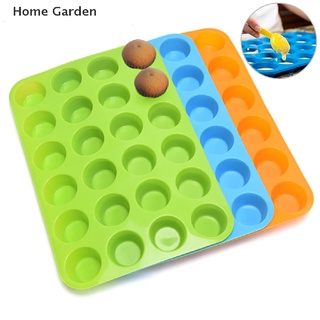 HGG 24 Cavity Pan Tray Silicone Mini Cupcake Cookie Bakeware Baking Mold Muffin Cup HGG