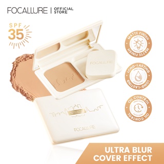 Focallure แป้งอัดแข็ง ปกปิดสูง แห้ง และเปียก SPF 35 ควบคุมความมัน กันน้ํา 9 กรัม