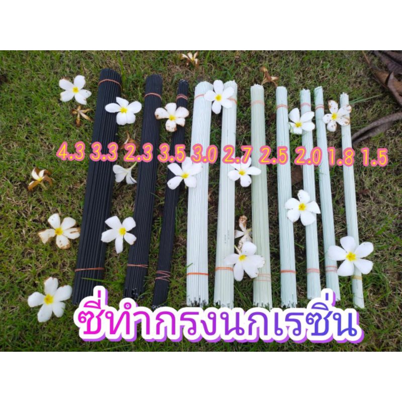 ซี่กรงนก ซี่เรซิ่นไฟเบอร์ ซี่ซ่อมกรงนก มัดละ100ซี่ ยาว48ซม.