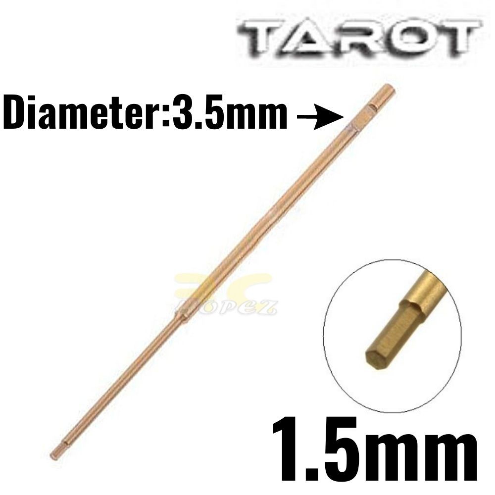 Tarot หัวไขควงหกเหลี่ยม 1.5 มม. สีทอง (มิเตอร์ 3.5 มม.) TL2673-01