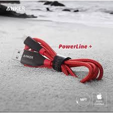Anker PowerLine+ Lightning Cable (3ft) สายชาร์จที่ทนทานและรวดเร็ว [Kevlar Fiber & Double Braided Nyl