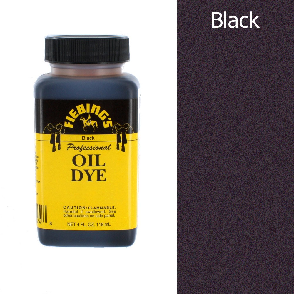 Fiebing's Professional Oil Dye สีย้อมหนัง Black 4 oz.