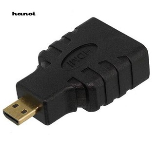 Hn♥อะแดปเตอร์เชื่อมต่อ Micro HDMI Male to HDMI Female Type D to Type A สําหรับ HDTV V1.4