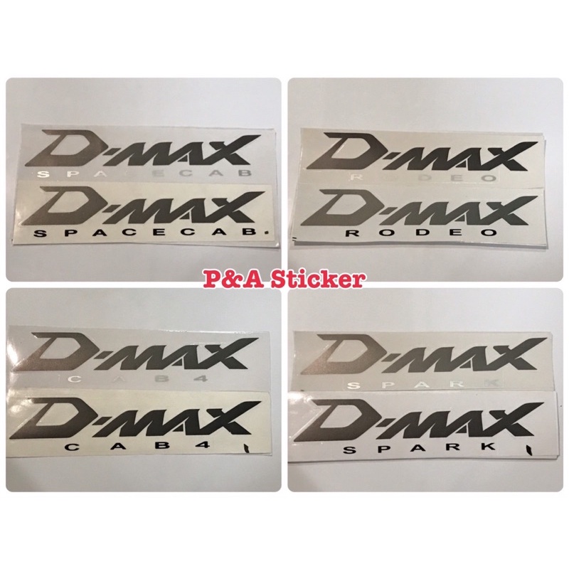 สติ๊กเกอร์งานสกรีน ISUZU D-MAX รุ่น2 รุ่น GOLD SERIES ขึ้นไป ติดข้างท้ายรถ isuzu