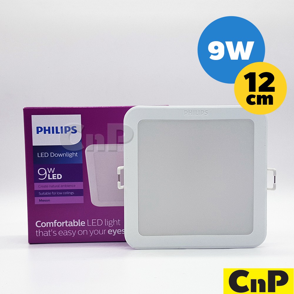 PHILIPS โคมไฟดาวน์ไลท์ ฝังฝ้า 12 ซม. Panel LED 9W ฟิลิปส์ รุ่น MESON 59451