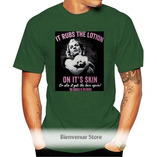 เสื้อยืด พิมพ์ลาย Silence Of The Lambs Film Hannibal Lecter Rubs The Lotion Skin สําหรับผู้ชายS-5XL