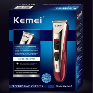 แบตตาเลียน KEMEI 1410 ใช้ได้ทั้งเเบบมีสายเเละไร้สาย ตัดผมเด็ก ผู้ใหญ่