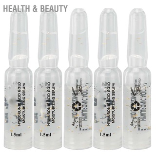 Health &amp; beauty 5pcs 1.5ml Hyaluronic Acid Gold Facial Serum Moisturizing Hydrating Repair for Skin Care