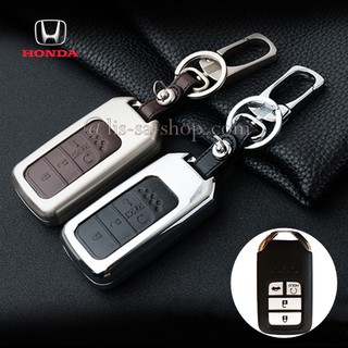 กรอบ-เคส ใส่กุญแจรีโมทรถยนต์ รุ่นโคเมี่ยม All New Honda Accord,Civic 2016-21 Smart Key 4 ปุ่ม