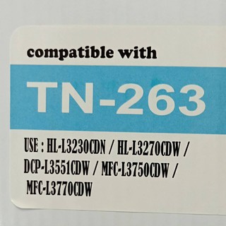 Leader Toner Brother TN-263 C,HL-L3230CDN / HL-L3270CDW /  DCP-L3551CDW / MFC-L3750CDW /  MFC-L3770CDW