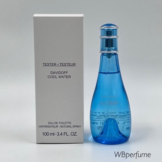 น้ำหอมแท้100% DAVIDOFF น้ำหอมสำหรับผู้หญิง Cool Water Woman Eau de Toilette ขนาด 100 มล. TESTER