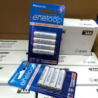 [4ก้อน/แท้] ถ่านชาร์จ AAA eneloop 800mAh ชาร์จได้ 2,100 ครั้ง