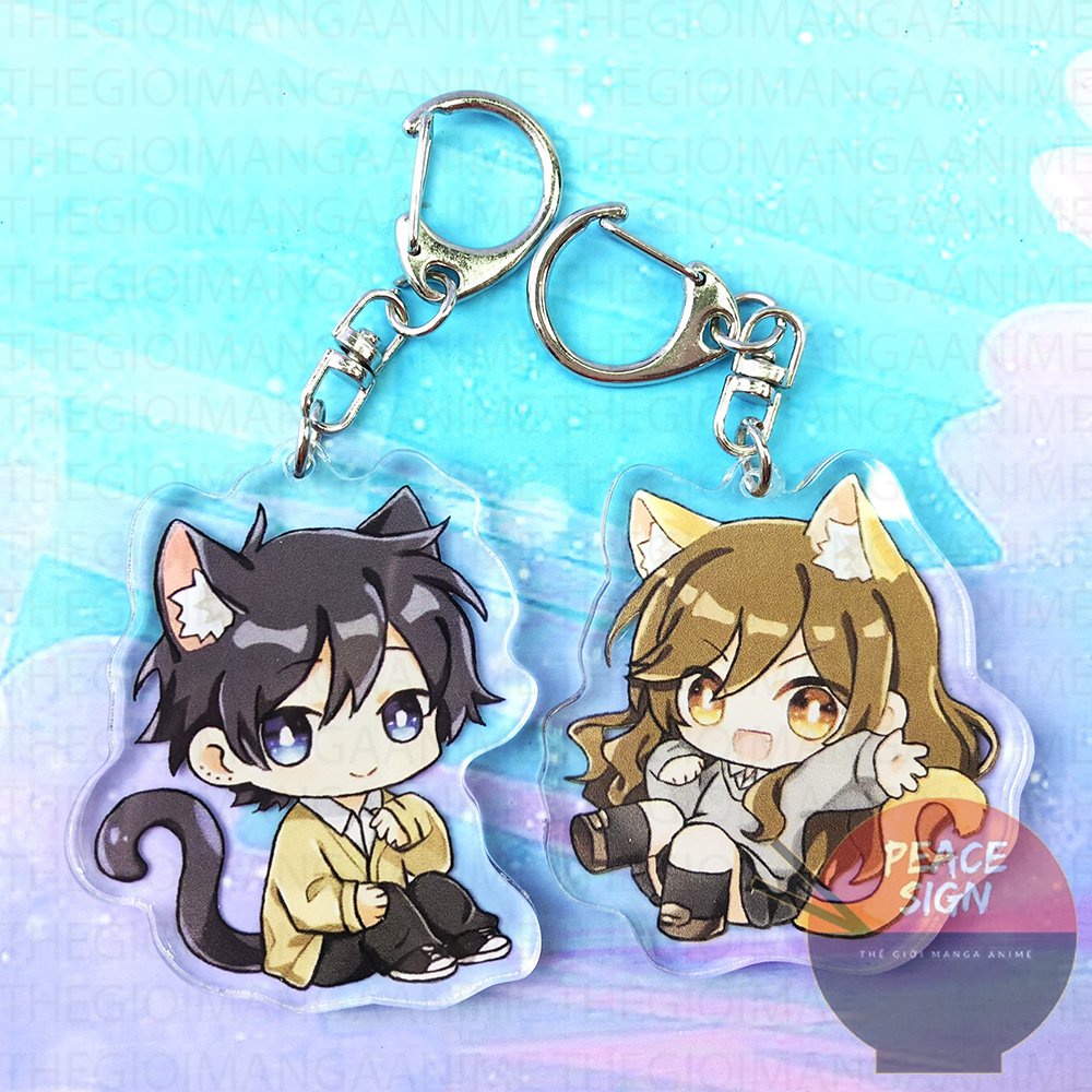 HORIMIYA ver ANIMAL EARS mica พวงกุญแจพร้อม micha โปร่งใสพิมพ์ Anime Big Shop