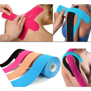 ส่งไว 5cmx5m Kinesiology Tape Kinesio คิเนสิโอ เทปผ้าบำบัด เทปพยุงกล้ามเนื้อ