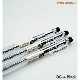 Pencom OG04-BK ปากกาหมึกน้ำมันแบบกดสีดำ (รับใบเสร็จรบกวนแจ้งในหมายเหตุ)