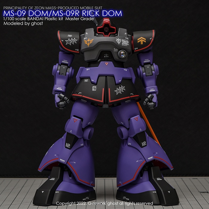 Water Decal [MG] DOM 1.5 RICK DOM 1.5 ของแท้จาก G-Rwork