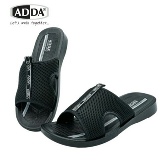 ADDA รองเท้าแตะสวมผู้ชาย รุ่น 7J05 สีดำ พื้นรองเท้า PU ด้านบนเป็นผ้าปูตาข่ายระบายความร้อนอย่างดี