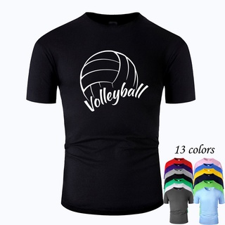 T-shirt  เสื้อยืด ลายเส้นวอลเลย์บอล สําหรับผู้ชาย M02013S-5XL