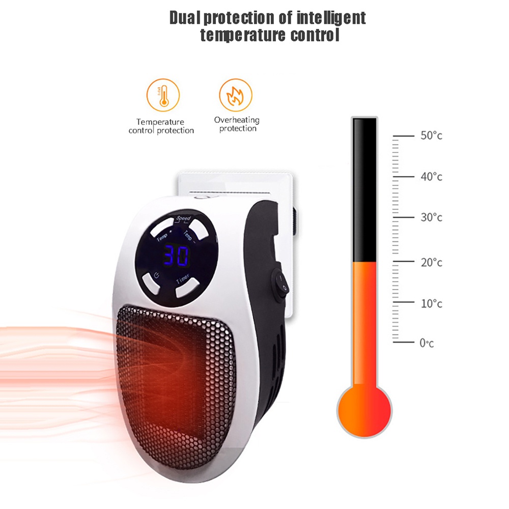 Portable Mini Heater For Home Temperature Setting Fan Heater Quite Hot ...