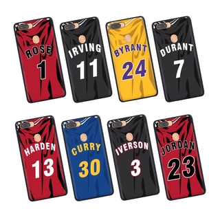 เคสโทรศัพท์มือถือ ซิลิโคนนุ่ม กันกระแทก ลาย NBA Jersey สําหรับ OPPO A3s A5s A5 A7 2018 A37 A39 A57 A59 F1s