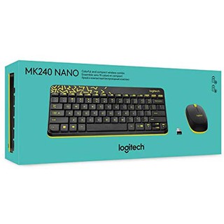 LOGITECH (2in1) Wireless (MK240) Nano Black