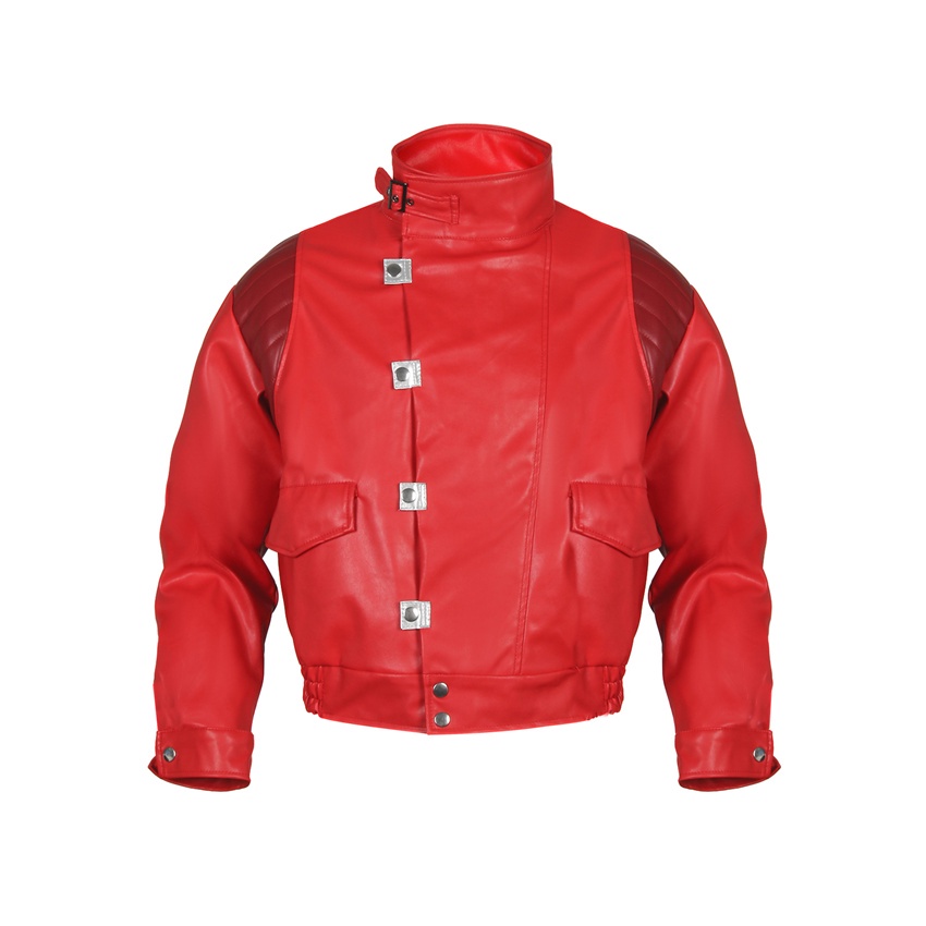 เสื้อผ้าคอสเพลย์  Takerlama Akira Kaneda Jacket Cosplay Red Men Coat Capsule Pill Printed Bomber Motorcycle Rider Leathe #1
