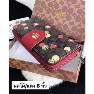 กระเป๋าสตางค์ Coach สองพับมี ซิปรอบ wallet