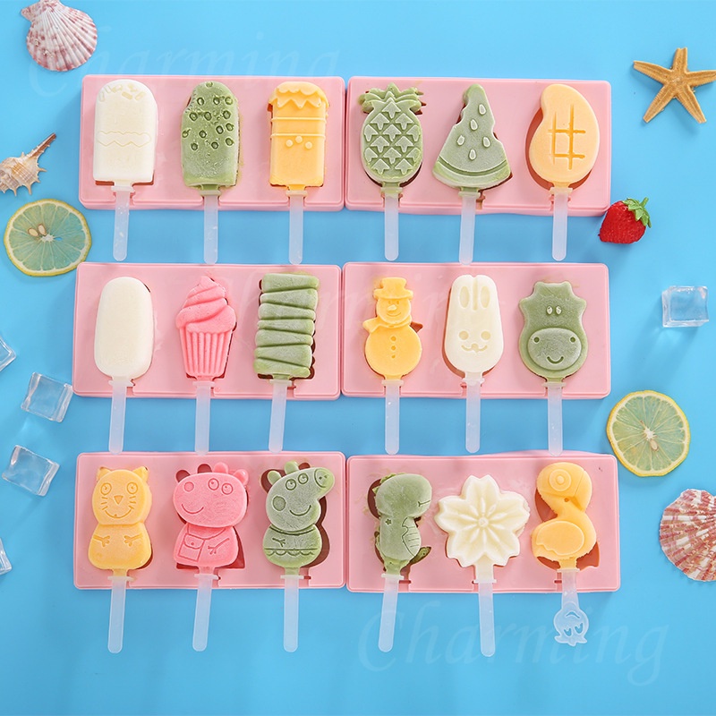 แม่พิมพ์ไอติม แม่พิมพ์ไอศกรีม ซิลิโคนพิมพ์ไอติม ที่ทำไอติม แม่ แม่ DIY