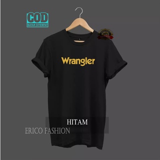 เสื้อยืดแขนสั้น ผ้าฝ้าย พิมพ์ลายตัวอักษร Wrangler สีทอง พรีเมี่ยม สําหรับผู้ชาย และผู้หญิง 30s