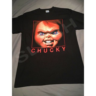 เสื้อยืดอินเทรนด์ผู้ชายอินเทรนด์ผู้หญิงChucky เสื้อยืดผ้าฝ้าย 100 % สำหรับผู้ชายS-3XL