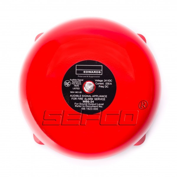 Fire Alarm System กระดิ่งแจ้งเหตุ กระดิ่งไฟฟ้า กระดิ่งเตือนภัย Motor Driven Bell - 24 Vdc MB6-24