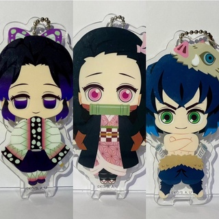 พวงกุญแจ อะคริลิคดาบพิฆาตอสูร จากเรื่อง Kimetsu no Yaiba (3 ชิ้น)