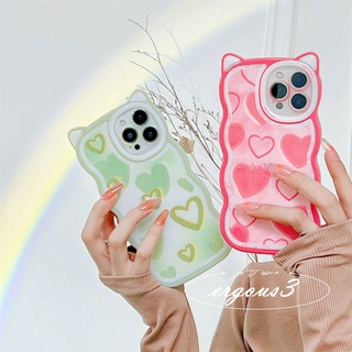 ใหม่ เคสโทรศัพท์มือถือแบบนิ่ม ลายการ์ตูนหูแมว สีชมพู แฟชั่น สําหรับ iPhone 14 13 12 11 Pro Max SE2020 X XR Xs Max 7 8 6 6s Plus