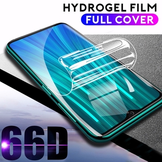 ฟิล์ม Hydrogel Film For Redmi NOTE 4 4X 5 5A 6 7 7S 8 8T 9 9S Pro NOTE5 NOTE6 NOTE7 NOTE8 NOTE9 ป้องกันหน้าจอ Full Curved frame เต็มจอ soft นิ่ม Film Screen Protectors Protective Scratch resistant