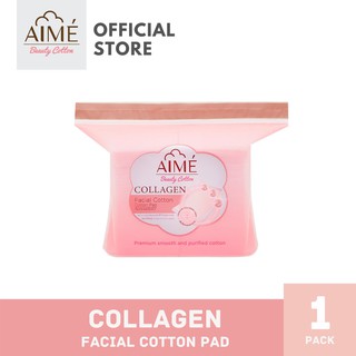 AIME Facial Cotton Pad Collagen / เอเม่ เฟเชี่ยล คอตตอนแพด คอลลาเจน 60 แผ่น