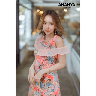 4.เดรส ยาวแต่งระบายหรูๆๆ👗งานป้าย sz.S❤️มือ1❤️ #Ananya