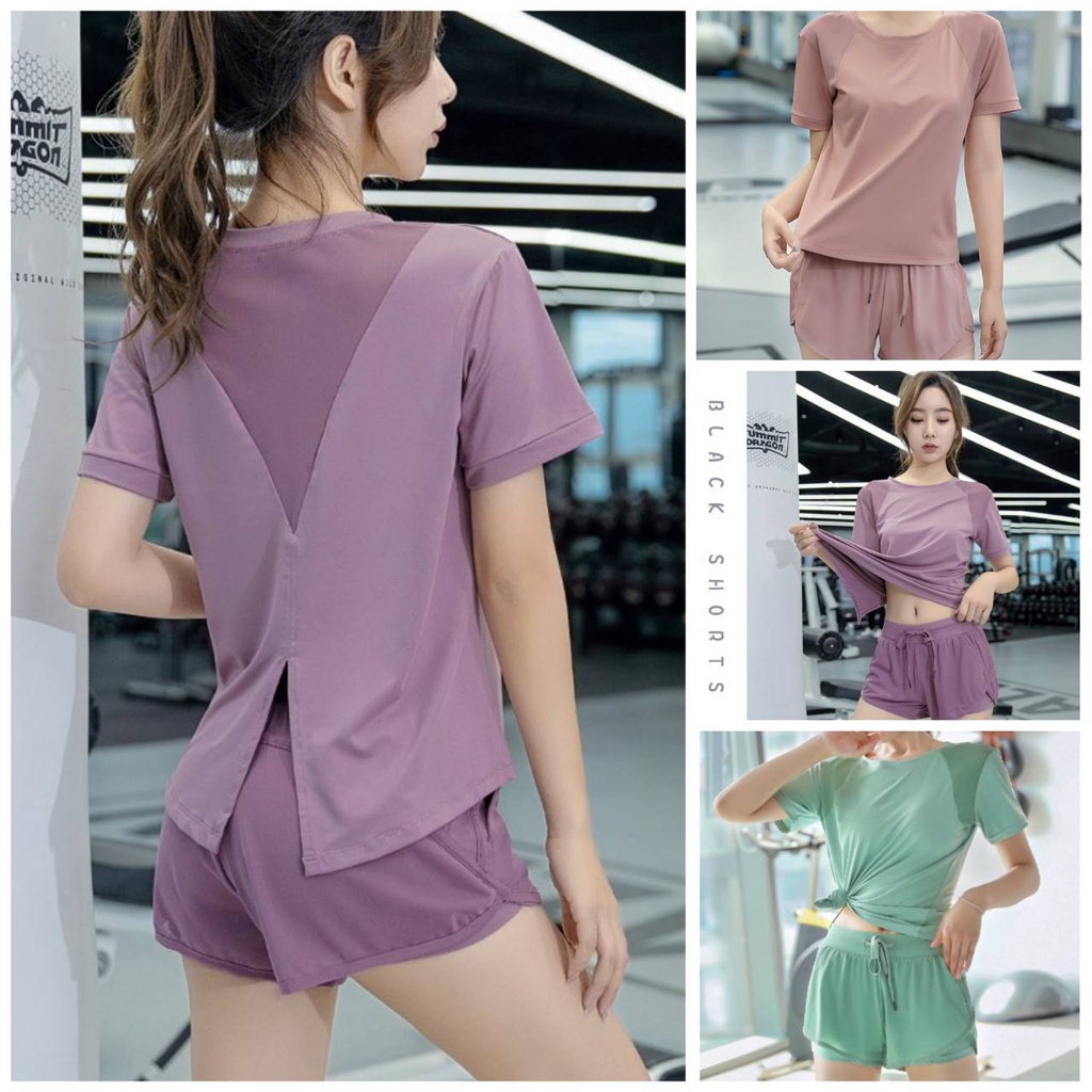 ชุดออกกำลังกายผู้หญิง มีไซส์ S- 2XL (ขายแยกชิ้น) (พร้อมส่ง) รุ่น 114