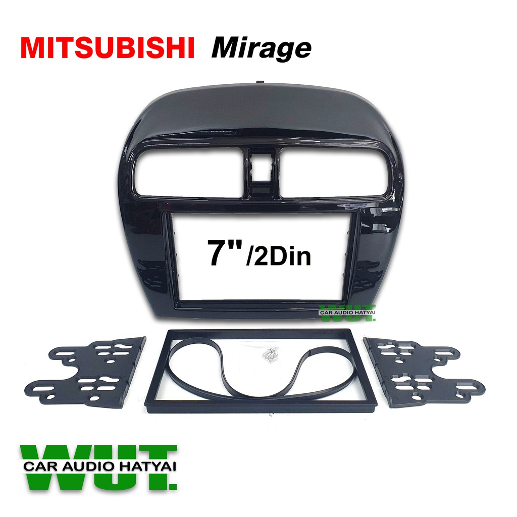 หน้ากากวิทยุรถยนต์ จอแอนดรอย7นิ้ว 2 ดิน /2DIN สำหรับ มิตซูบิชิ มิราจ Mitsubishi MIRAGE หน้ากาก จอติดรถยนต์