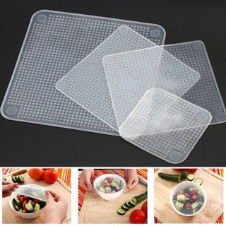 Food Fresh Keeping Silicone Saran Wrap Reusable Food Wrap Seal Cover stretch