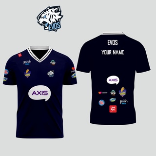 เสื้อกีฬาแขนสั้น ลายทีม EVOS ESPORTS 2021