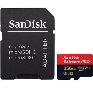 SanDisk Extreme Pro microSDXC 256GB A2 (SDSQXCD-256G-GN6MA) ความเร็วสูงสุด อ่าน 200MB/s เขียน 140MB/s