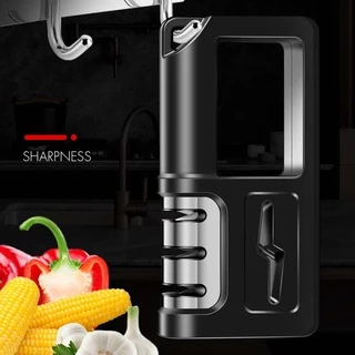 JJdaily2_Shop 4in1 หินลับมีด ลับได้ 3 ระดับ ที่ลับมีด Sharpener khife ดีที่สุด ที่ลับมีดคม ที่ลับมีดแท้ A111