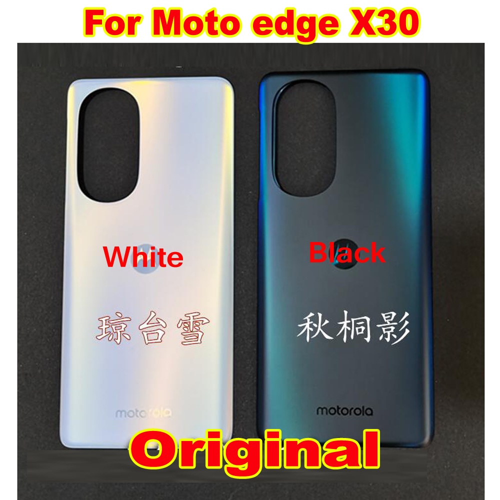 100% Original Best Back Battery Cover Housing Door Rear Case Phone Lid For Lenovo Motorola Moto Edge X30 Shell Replaceme