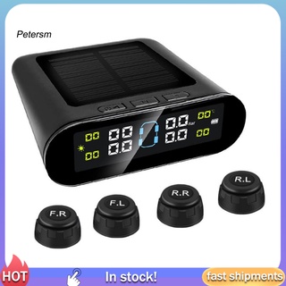 Pp เครื่องวัดอุณหภูมิความดันลมยางรถยนต์ TPMS หน้าจอสี ขนาดกะทัดรัด สําหรับรถยนต์