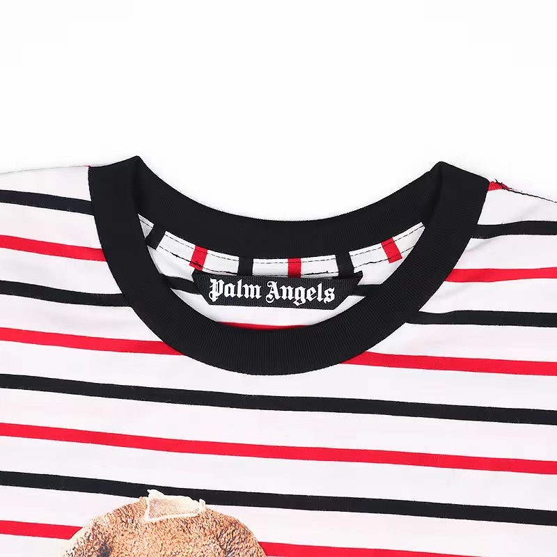 ที่มีคุณภาพสูงผู้ชายและผู้หญิงผ้าฝ้ายเสื้อยืดกิโยตินหมีพิมพ์ลายเสื้อยืดแขนสั้นท็อปส์แฟชั่นประเดิม ยู นิสซ์