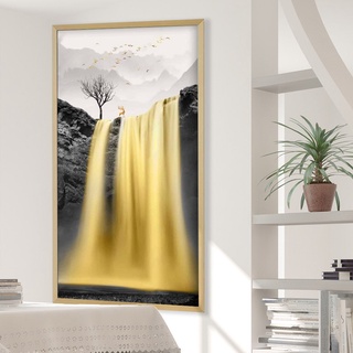 SB Design Square รูปพร้อมกรอบ DoseArt รุ่น Holy Waterfall 90x180 cm (93x183 ซม.)