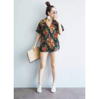เสื้อลายดอกวินเทจงานเก๋ๆ