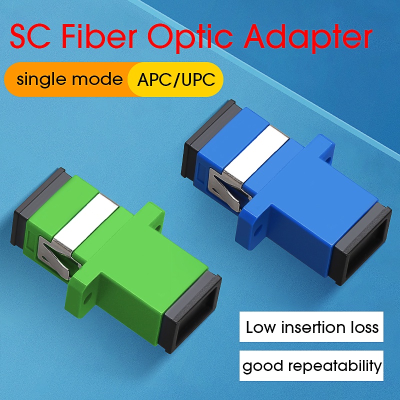 Free Shipping 300/bag SC APC Simplex mode Fiber optic Adapter SC APC Optical fiber coupler SC Fiber 