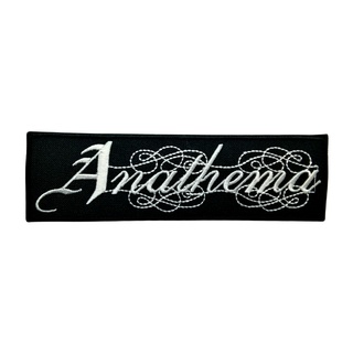 Anathema ตัวรีดติดเสื้อ อาร์มรีด อาร์มปัก หมวก กระเป๋า แจ๊คเก็ตยีนส์ Hipster Embroidered Iron on Patch  DIY